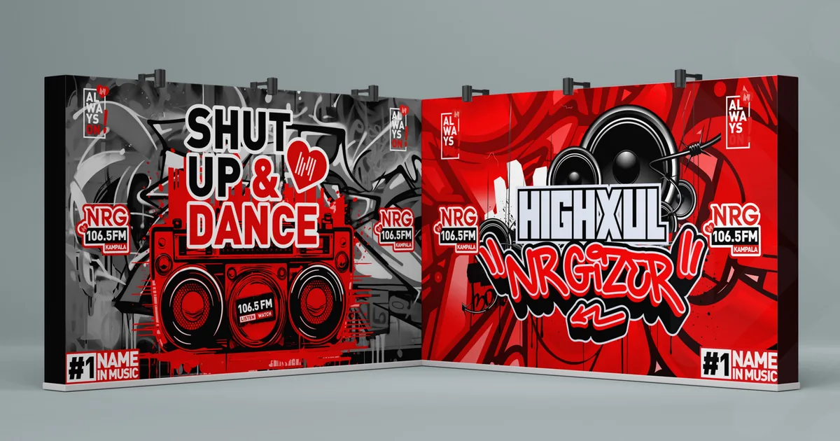 NRG 106.5FM: High School Energizer activation walls